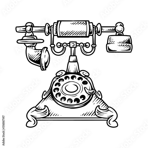 vintage telephone or classic phone