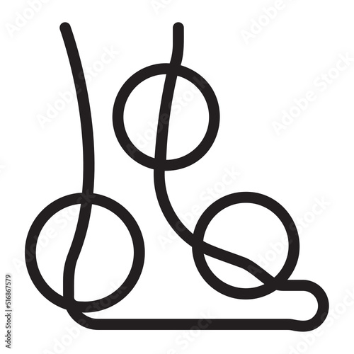 foot line icon