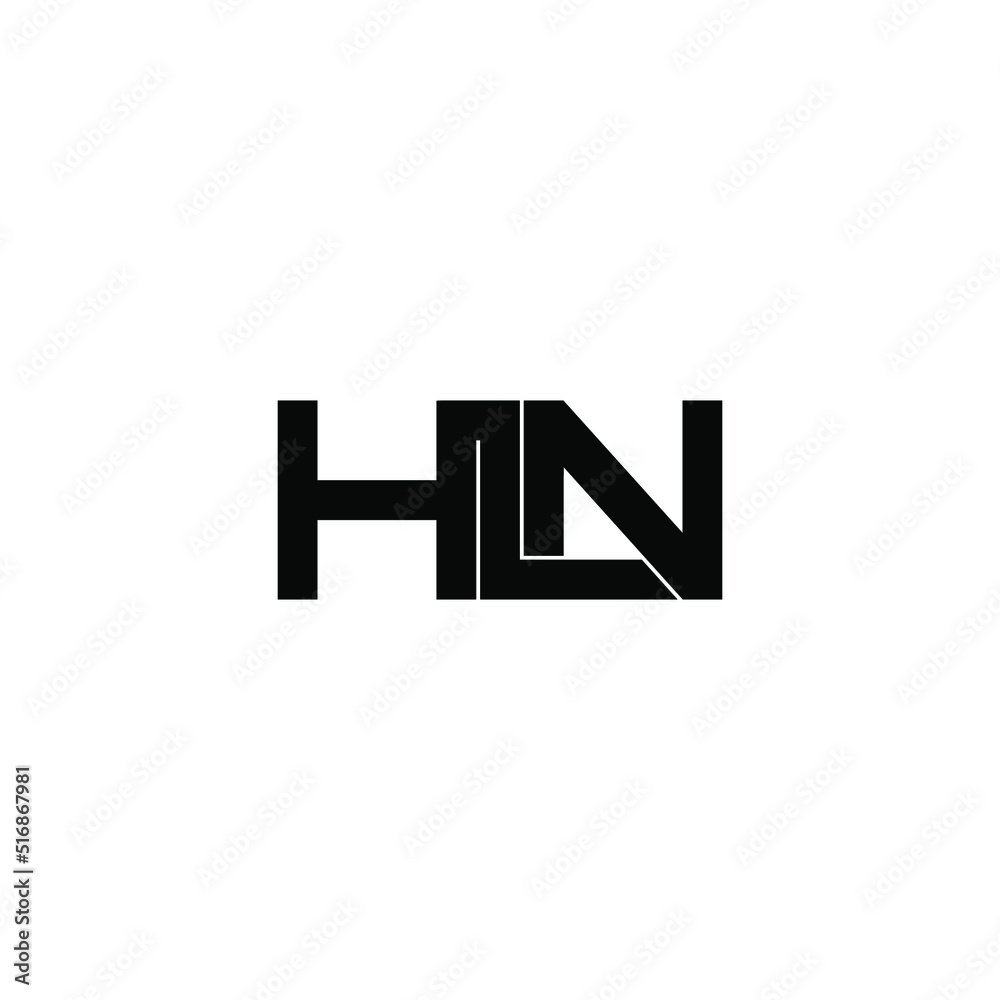 Fototapeta premium hln letter original monogram logo design
