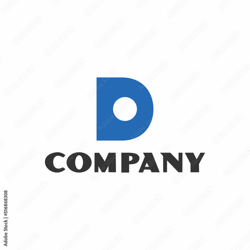 Initial letter d logo vector design template