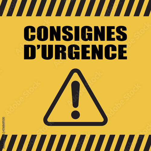 Logo consignes d'urgence.