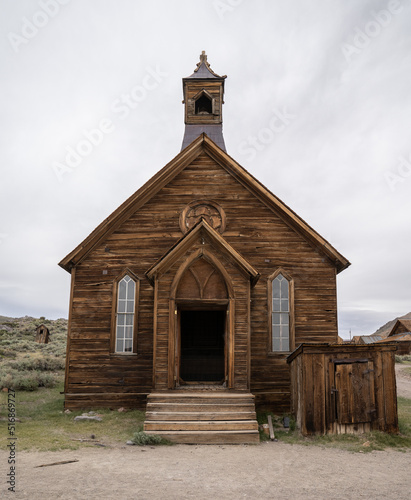 Vintage Well Preserved Church In Bodie State Historic Park, California