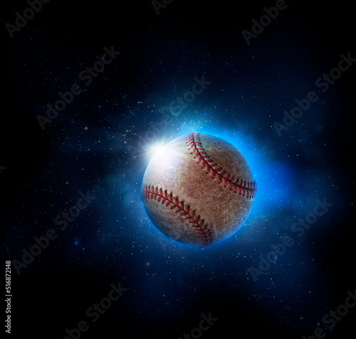 Photography baseball ball. baseball ball game concept