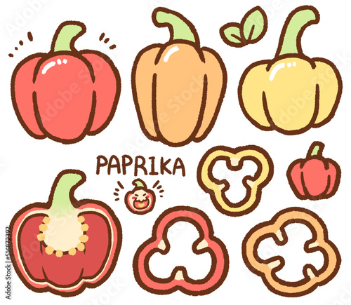 paprika cartoon drawing set