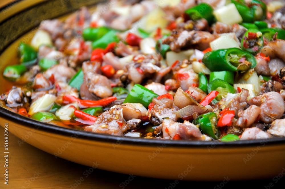 Spicy diced rabbit,Sichuan Cuisine,chinese food