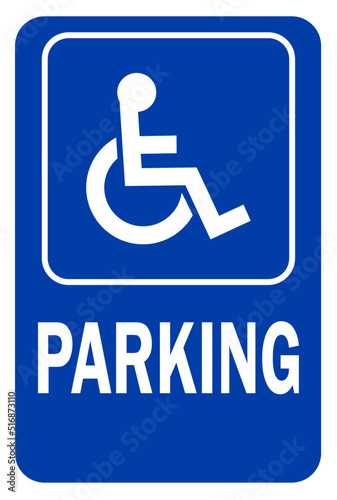 handicap parking sign, handicap reserved parking sign , disabled person parking sign, wheelchair parking sign