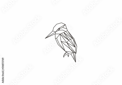 kingfisher bird geometri
