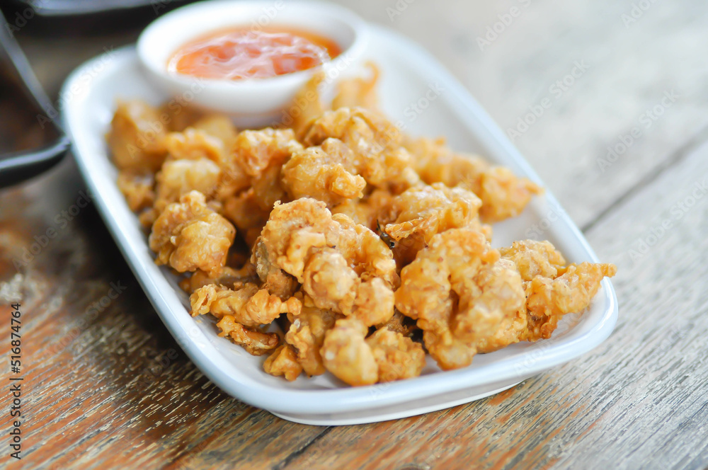 deep fried chicken dish, fried chicken or Crispy chicken pop or Chicken Pop deep fried chicken dish, fried chicken or Crispy chicken pop or Chicken Pop