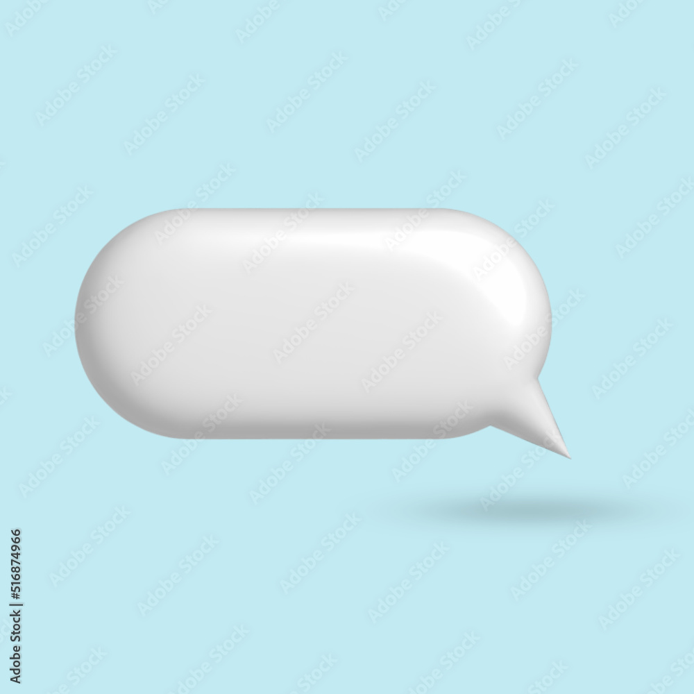 3d illustration text box, speech bubble. 3d illustration text box, speech bubble.