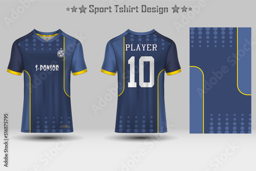 Football jersey mockup abstract geometric pattern sport t-shirt design