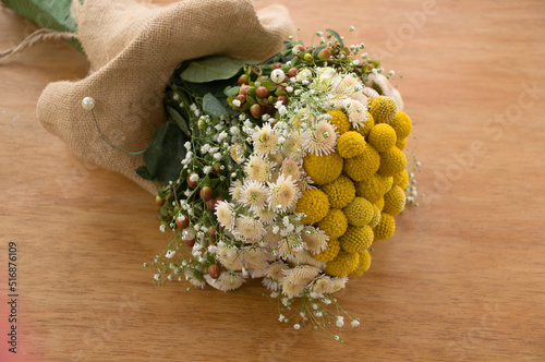 Craspedia is a genus of flowering plants in the family Asteraceae commonly known as billy buttons and wool heads. photo