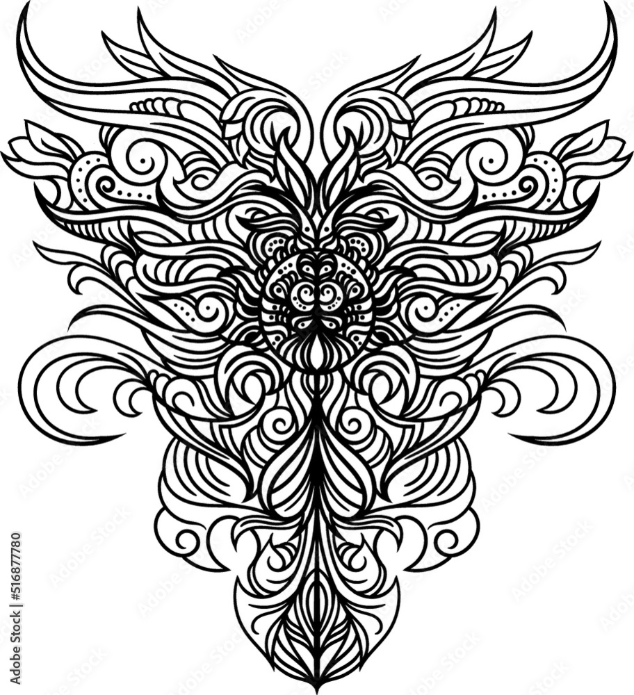 abstract floral ornament abstract floral ornament