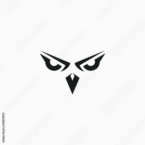 hawk face logo with modern minimalist style.