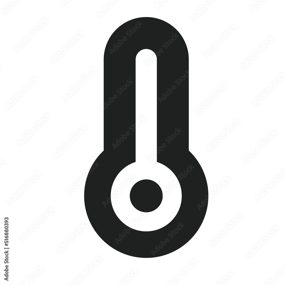 High Temperature with Solid Icon High Temperature with Solid Icon