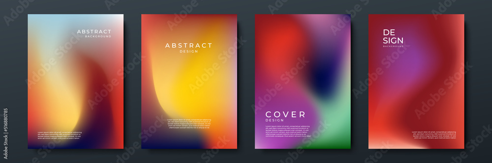 Abstract gradient texture background with dynamic blurred effect. Minimal gradient background with modern trendy fresh color for presentation design, flyer, social media cover, web banner, tech poster