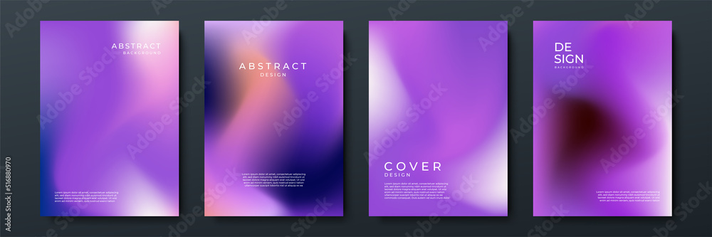 Abstract gradient texture background with dynamic blurred effect. Minimal gradient background with modern pink purple color for presentation design, flyer, social media cover, web banner, tech poster