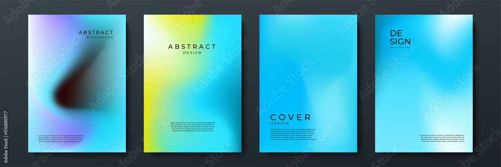 Abstract gradient texture background with dynamic blurred effect. Minimal gradient background with modern light blue color for presentation design, flyer, social media cover, web banner, tech poster