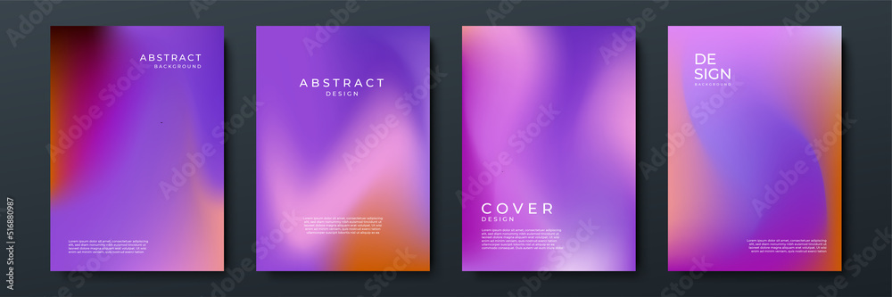 Abstract gradient texture background with dynamic blurred effect. Minimal gradient background with modern pink purple color for presentation design, flyer, social media cover, web banner, tech poster