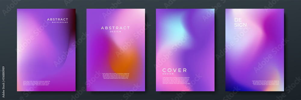 Abstract gradient texture background with dynamic blurred effect. Minimal gradient background with modern pink purple color for presentation design, flyer, social media cover, web banner, tech poster