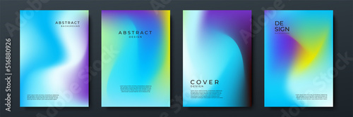 Abstract gradient texture background with dynamic blurred effect. Minimal gradient background with modern light blue color for presentation design, flyer, social media cover, web banner, tech poster