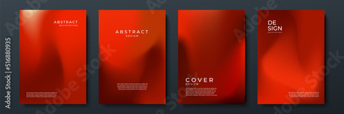 Abstract gradient texture background with dynamic blurred effect. Minimal gradient background with modern trendy red color for presentation design, flyer, social media cover, web banner, tech poster