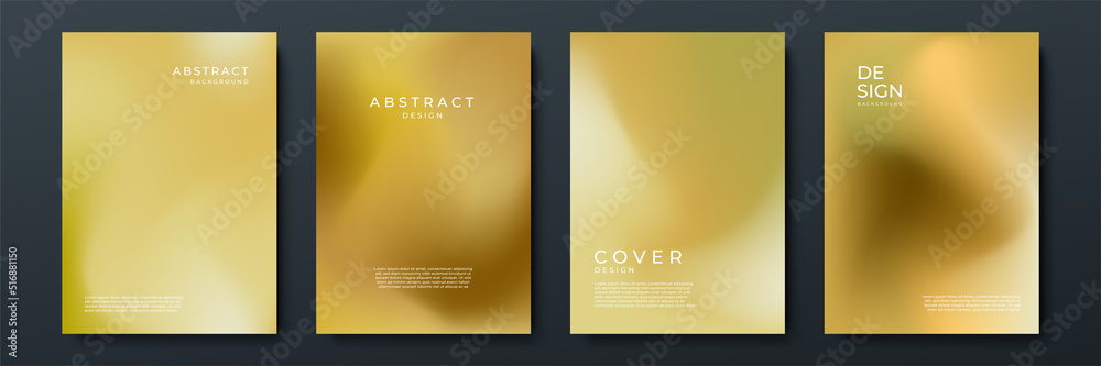 Abstract gradient texture background with dynamic blurred effect. Minimal gradient background with modern gold bronze color for presentation design, flyer, social media cover, web banner, tech poster