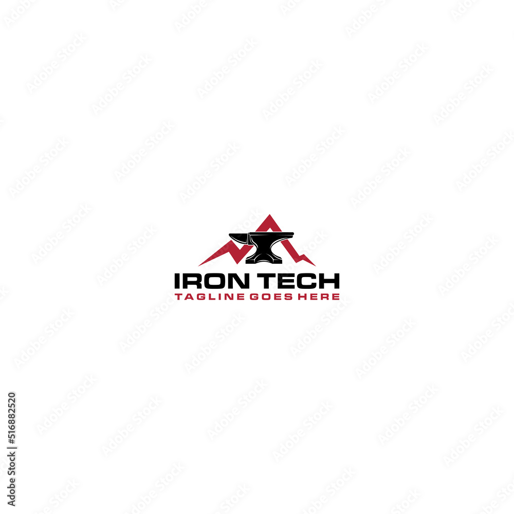 Iron Tech Logo Sign Design