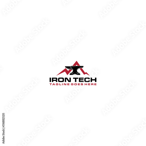 Iron Tech Logo Sign Design