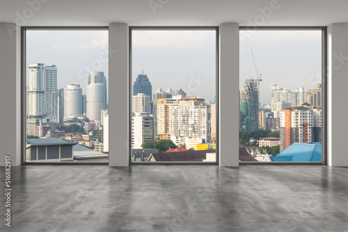 Photography Downtown Kuala Lumpur City Skyline Buildings from High Rise Window