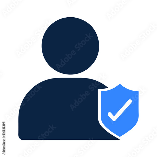 Data info or personal policy protection icon