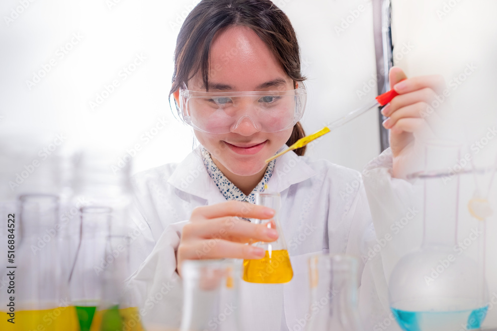 Teenager scientist in medical science laboratory,Science and education. Teenager scientist in medical science laboratory,Science and education.