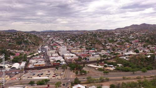 International border USA Mexico divides the city of Nogales in Arizona and Sonora. photo