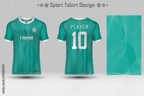 Football jersey mockup abstract geometric pattern sport t-shirt design