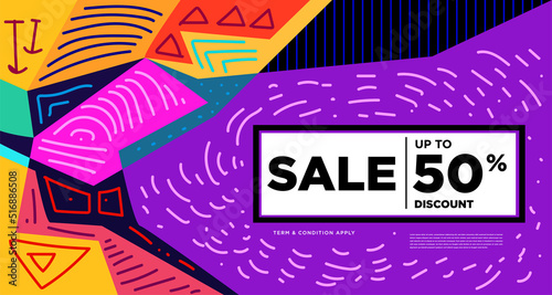 Colorful abstract geometric and fluid banner template for marketing promotion material. Giveaway, cash back, gift card, and member card bonus design template.