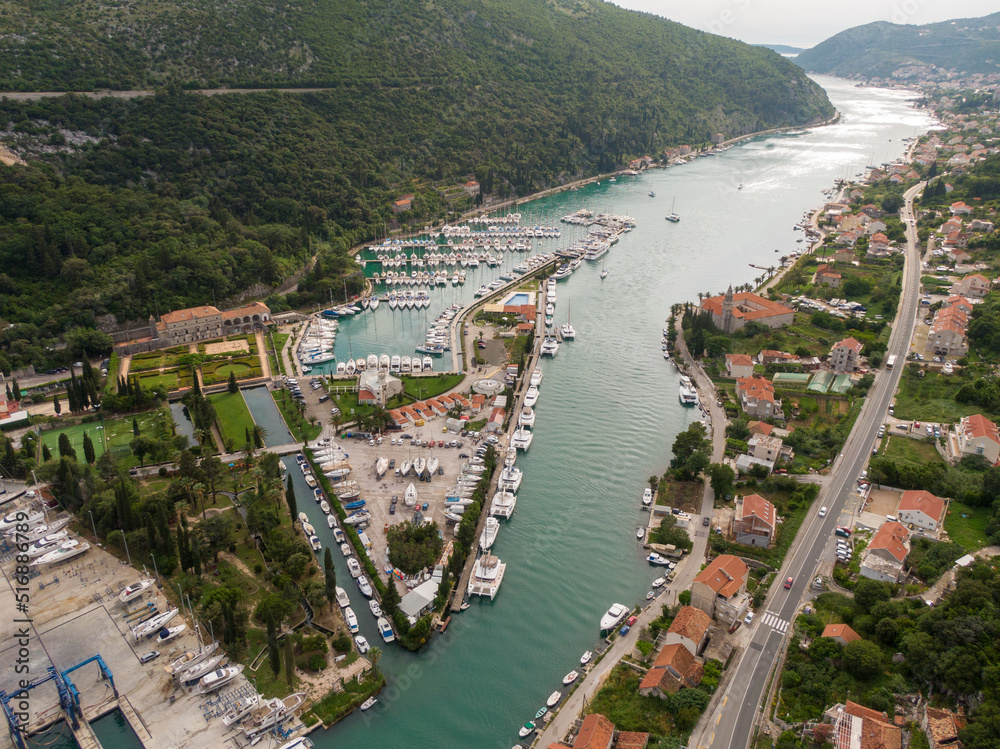 ACI Marina Dubrovnik, aerial view
