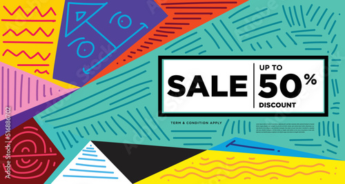 Colorful abstract geometric and fluid banner template for marketing promotion material. Giveaway, cash back, gift card, and member card bonus design template.
