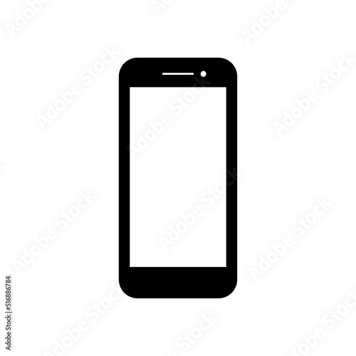 phone vector with blank white screen isolated on white background. eps 10
