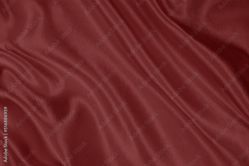 Fototapeta premium Closeup of Romantic Red Silk Fabric