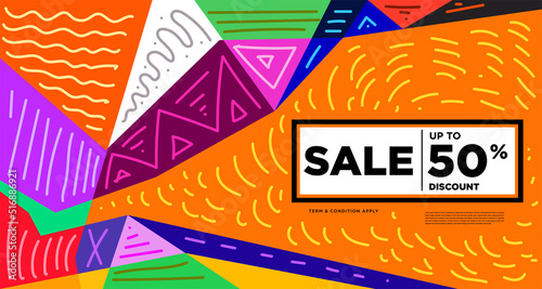 Colorful abstract geometric and fluid banner template for marketing promotion material. Giveaway, cash back, gift card, and member card bonus design template.