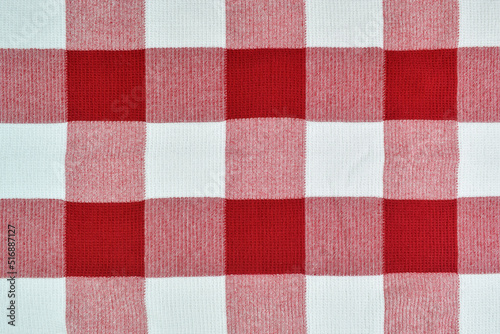 Red and White Checkered Tablecloth Background