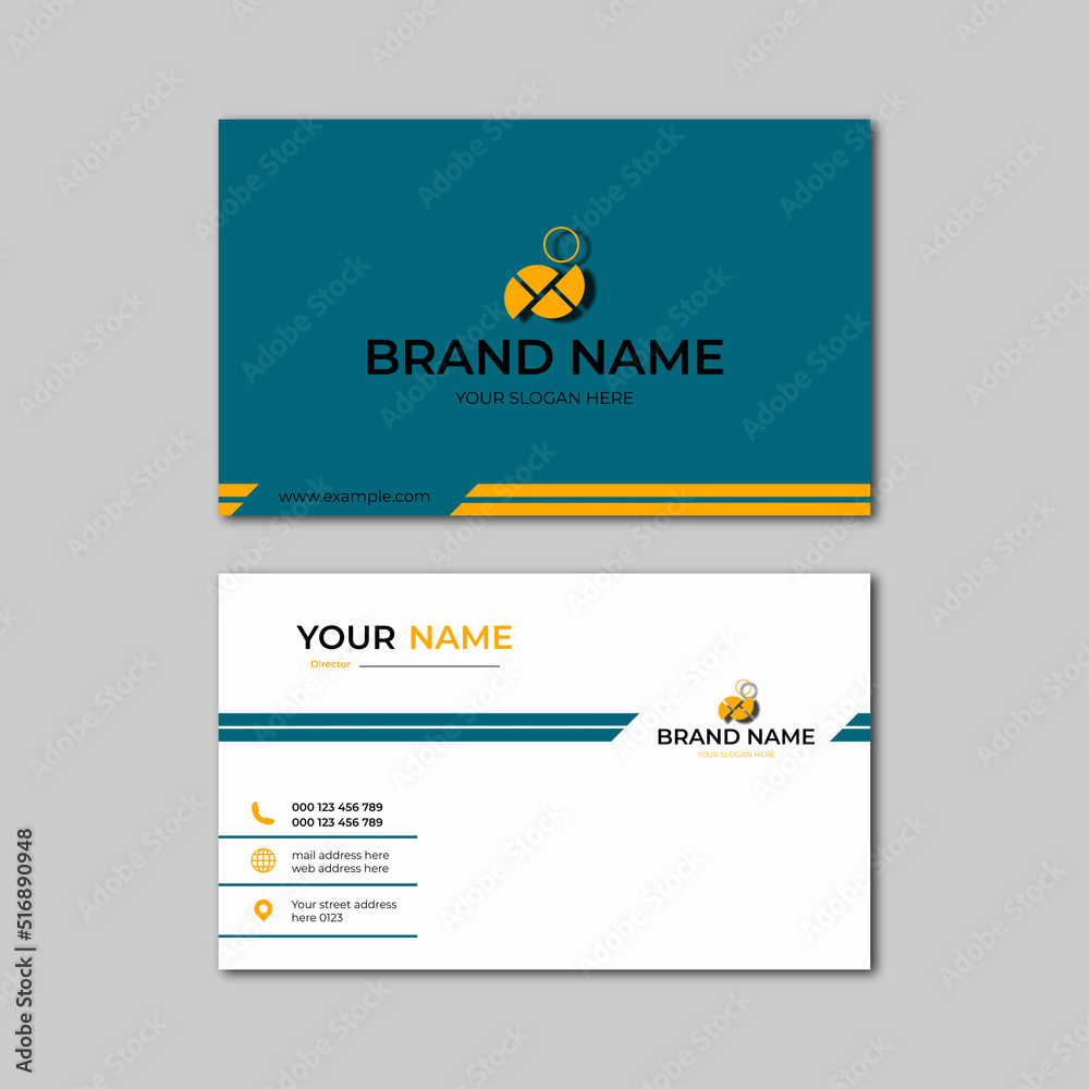 Obraz premium elegant modern business card design template