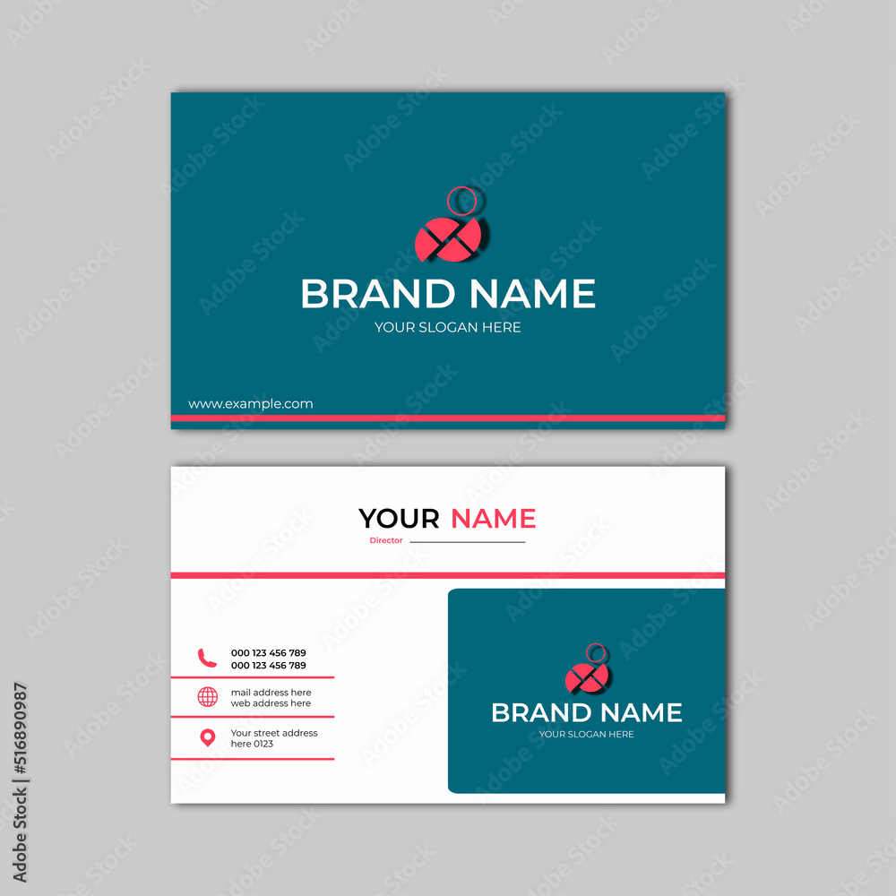 elegant modern business card design template elegant modern business card design template