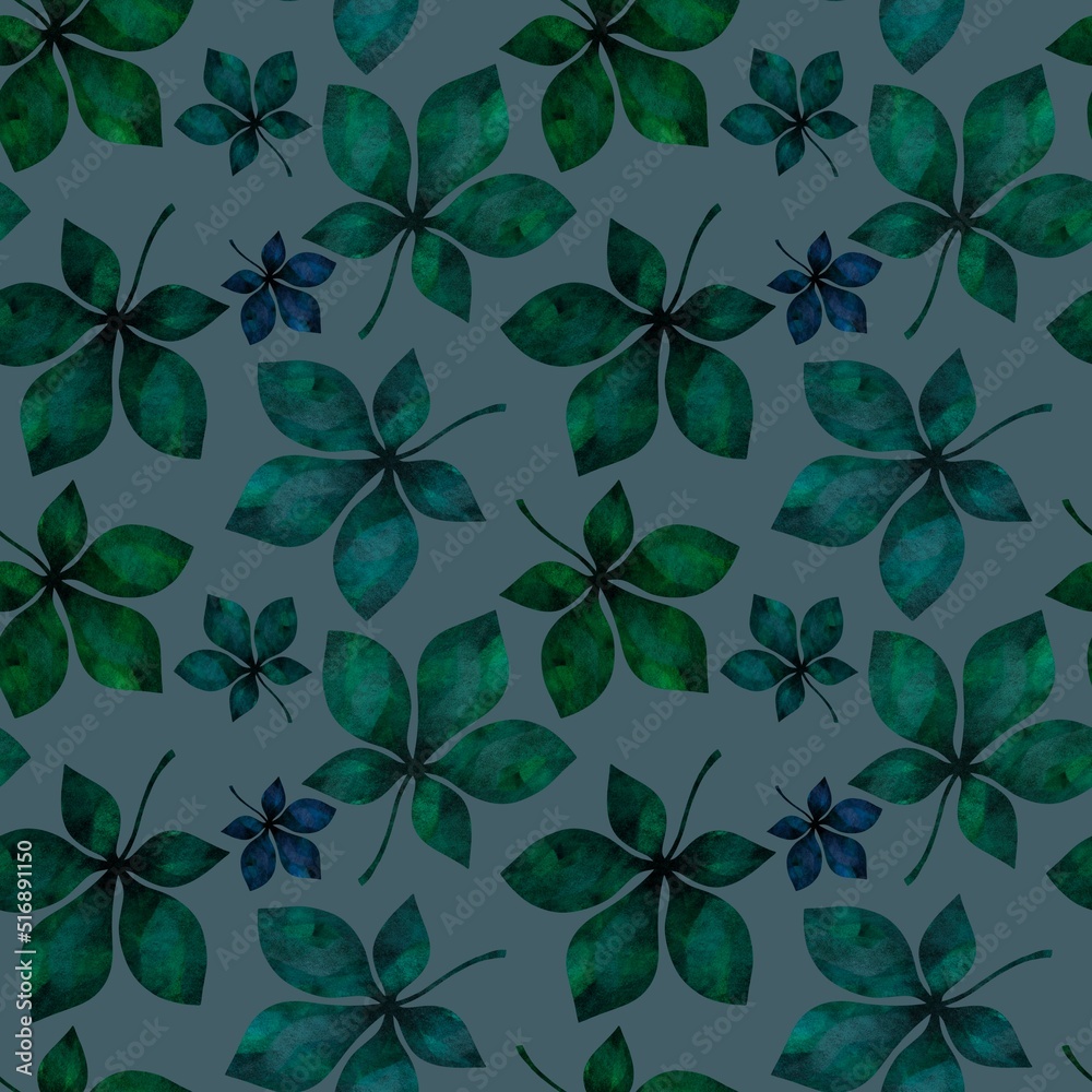 Autumn seamless chestnut leaves pattern for fabrics and wrapping paper and clothes print and kids Autumn seamless chestnut leaves pattern for fabrics and wrapping paper and clothes print and kids