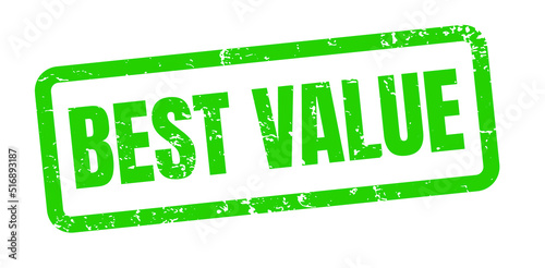 Best value grunge rubber stamp on white, vector illustration