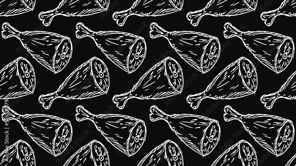 Fototapeta premium Horizontal meat background