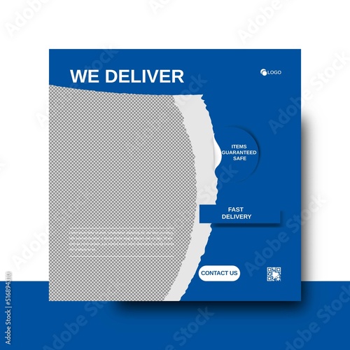Social Media Post Design for Delivery Service