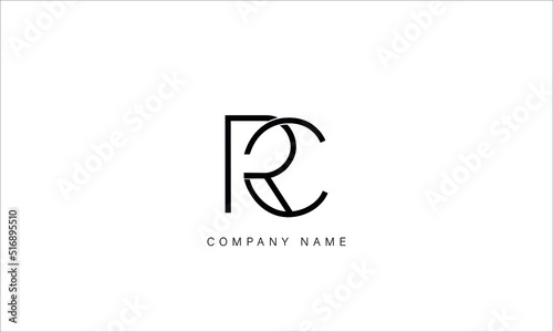 CR, RC Abstract Letters Logo Monogram