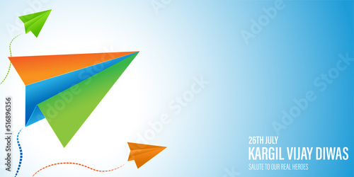 Vector illustration for Kargil Vijay Diwas banner