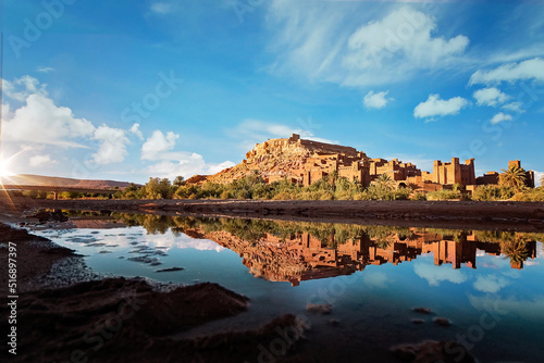 Fortified city of Ait-Ben-Haddou, a UNESCO world heritage site ksar in Morocco, Africa