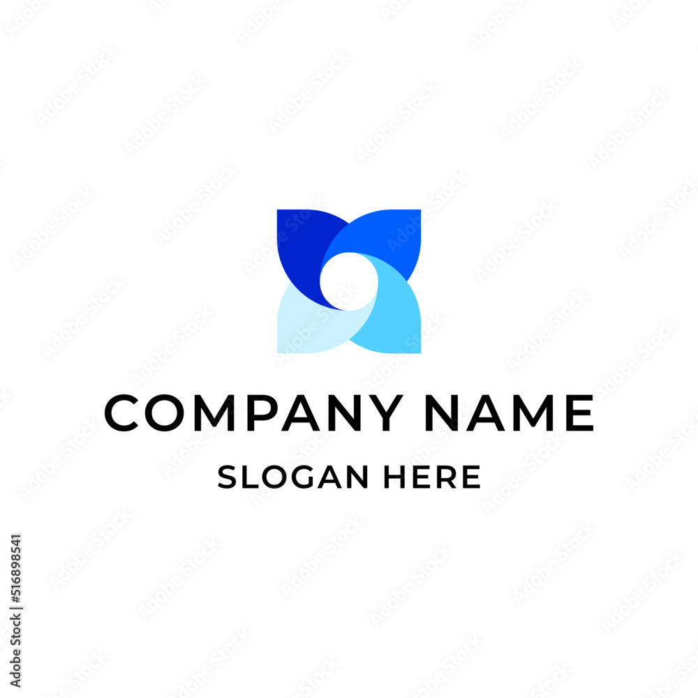 modern flower logo design concept modern flower logo design concept